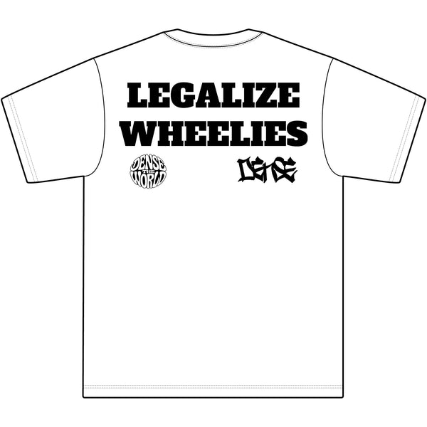 LEGALIZE WHEELIES DENSE TEE - V2!